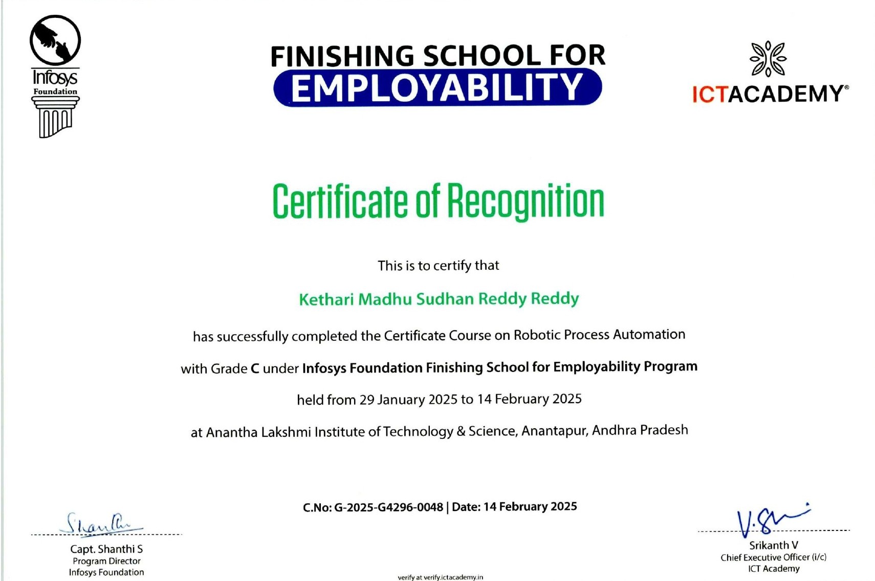 Certificate 10